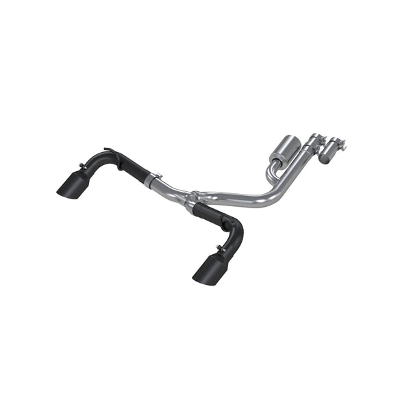 MBRP Exhaust 2.5" Resonator-Back, Dual Rear Exit, BLK (S5207BLK)
