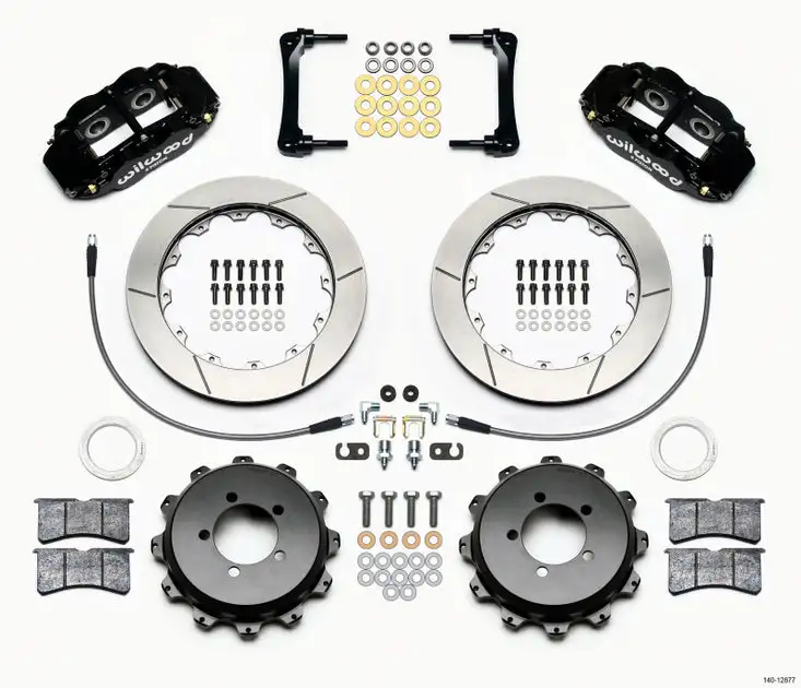 Wilwood Narrow Superlite 4R Rear Kit 12.88in 2008-2012 Subaru WRX w/Lines