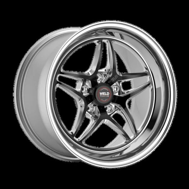 Weld 20X9.0 S81 5X4.5 6.3BS (33mm offset) BLACK 3.18 ID High Pad