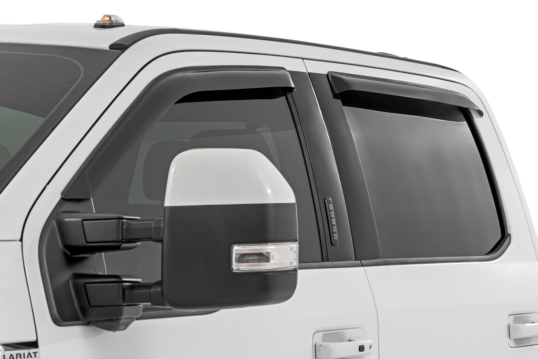 Side Window Deflectors - Tape On Rain Guard - Ford F-150 (17-24) F-250 (15-24)