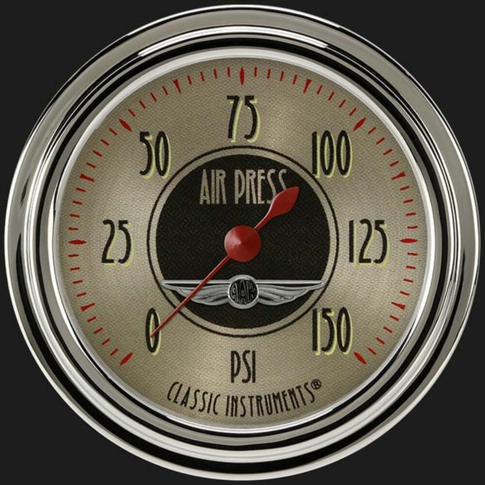 All American Nickel 2 5/8" Air Pressure Gauge AN318SLC
