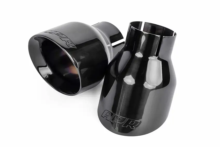 APR Double-Walled 4 Slash-Cut Tips (Polished Diamond Black) - Set of 2 -TPK0003