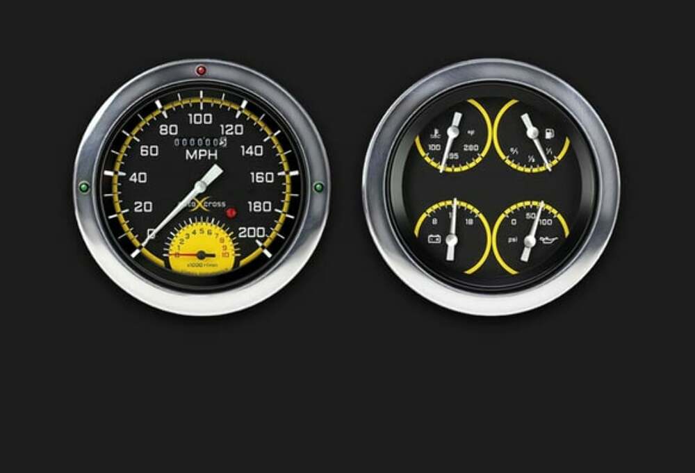 Auto Cross Yellow 54-55 Chevy Truck Package w/ Speedtachular CT54AXY62