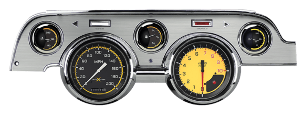 AutoCross Yellow 1967-68 Mustang MU67AXYBA