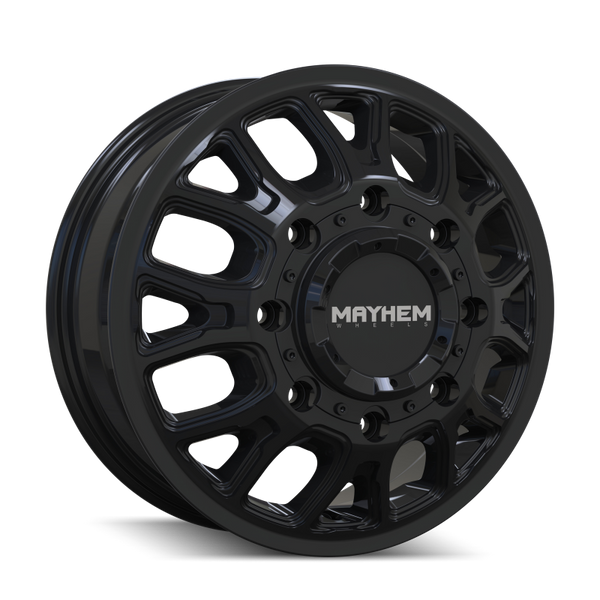 Mayhem 8107D Cogent Dually 17x6.5 / 8x165.1 BP / 125mm Offset / 121.3mm Hub Gloss Black Wheel