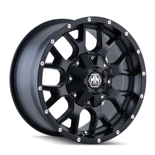 Mayhem 8015 Warrior 20x9 / 8x165.1 BP / 18mm Offset / mm Hub Matte Black Wheel