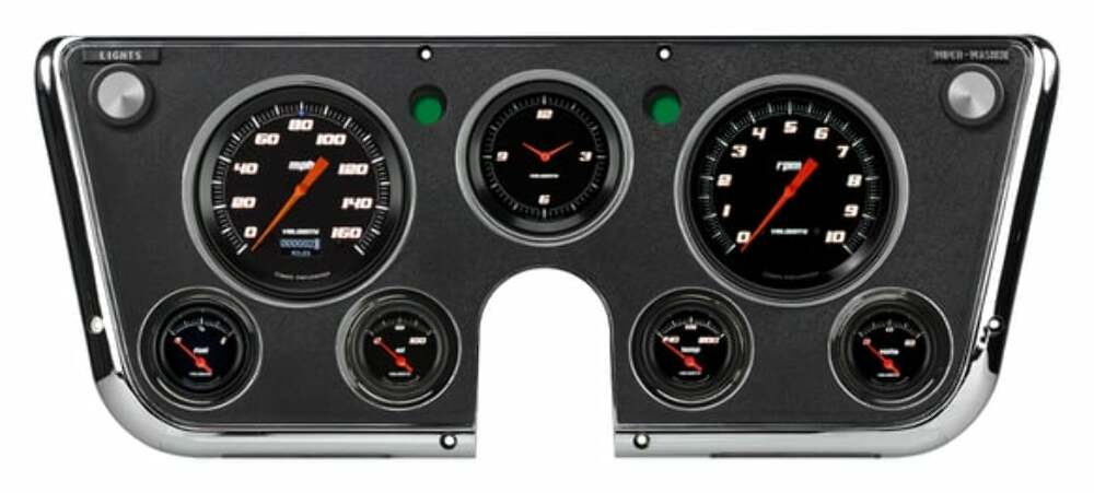 Fits 1967-1972 C10 Pickup Velocity Black LS Instrument Clusters CT67DVSB-LS