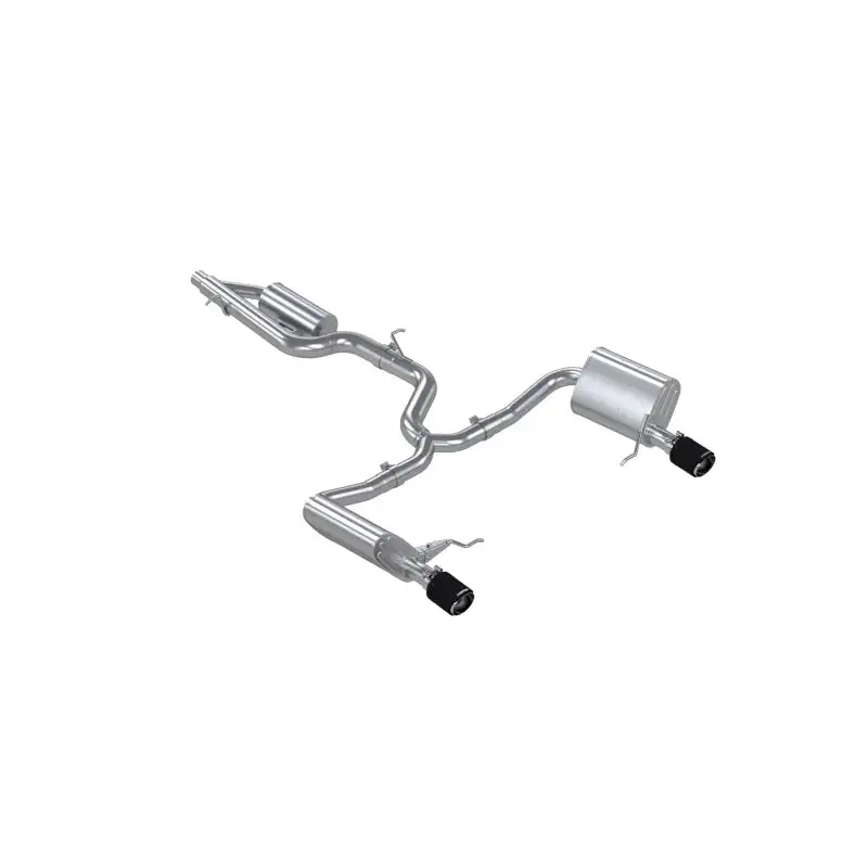 MBRP 17-19 VW Golf SportWagen/Alltrack 1.8T T304SS 3in Cat-Back 2.5in Dual Split Rear w/ CF Tips
