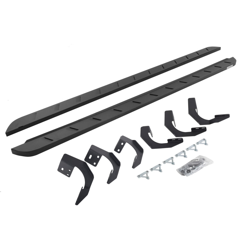Go Rhino Ram 1500 CC 4DR (Classic Body) RB10 Slim Running Boards Kit (Incl. Brackets) - Tex. Blk