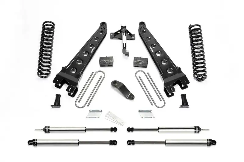 Fabtech 19+ Ford F450/F550 4WD Diesel 6in Rad Arm Sys w/Coils & Dl Shks