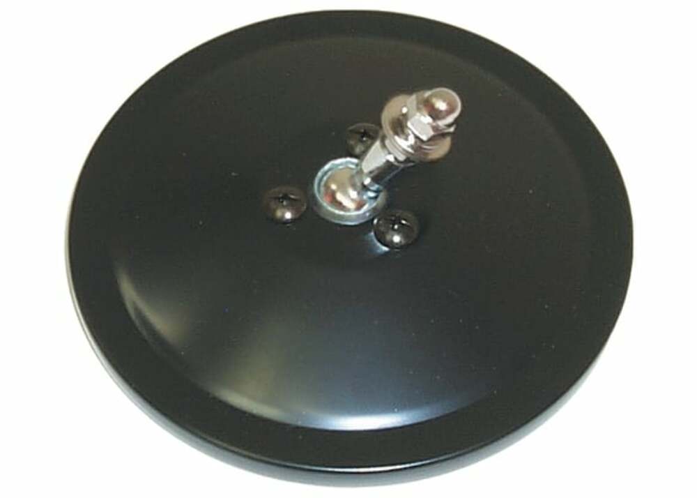 Fits 1947-1954 Chevrolet Truck; Mirror Head - Round/Smooth - Black OMH69RP