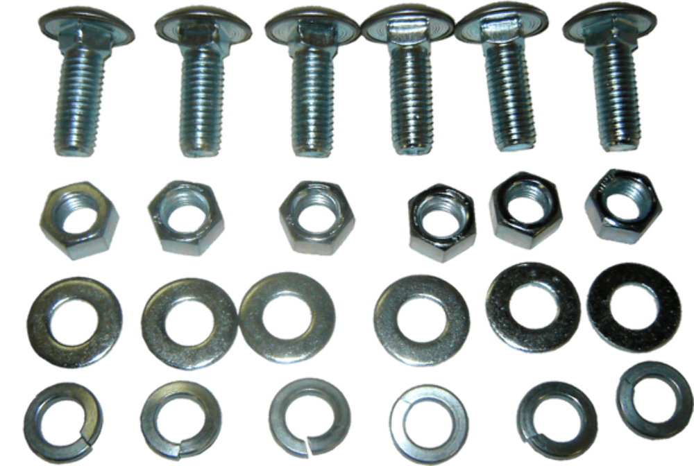 Fits 1955-1959 Chevrolet/Gmc Truck; Front Bumper Bolt Kit - 24-Pieces L0222-55