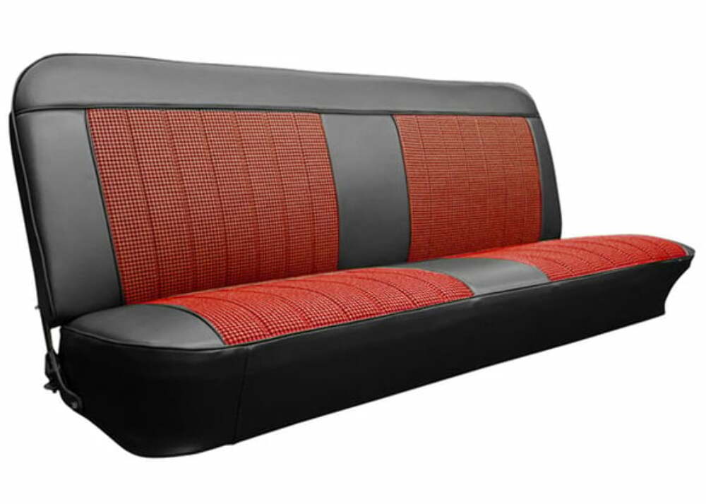 Fits 1960-1966 Chevrolet C10 Panel; Custom Houndstooth Seat Cover UP66H00SADSAD