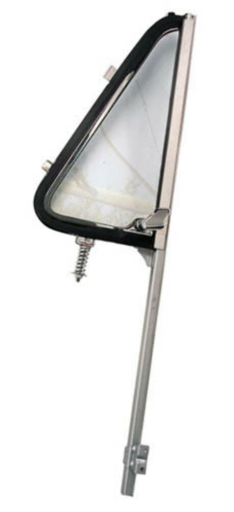 Fits 1964-66 Chevrolet C10 Panel; Vent Window Assembly-Chrome-Clear-Left VWA66LH
