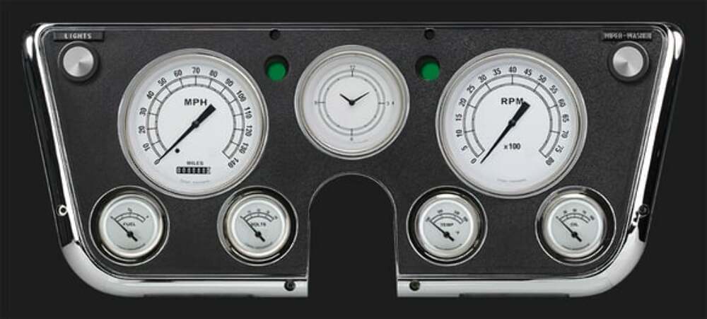 Fits 1967-1972 Chevrolet C10 Pickup Classic White Instrument Clusters CT67CW