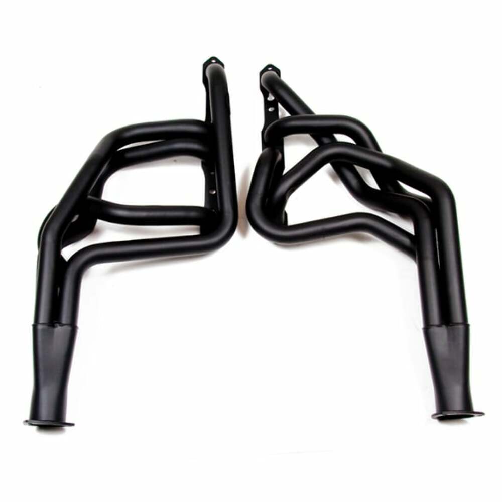 Fits 1967-1974 Mopar B & E Bodies, 383-440ci, Long Tube Headers-Black 5903-3HKR