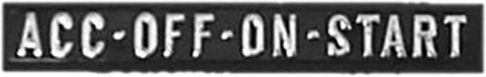 Fits 1967-72 Trucks, Blazer/Jimmy & Suburban Ignition Start Plate C6032-67