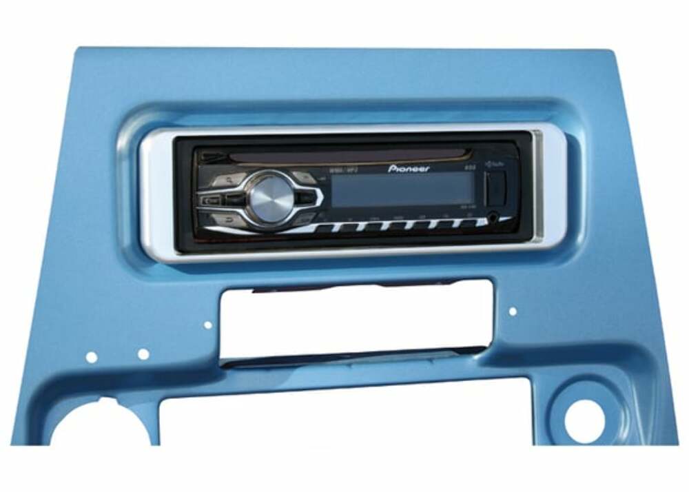 Fits 1969-1972 Chevrolet Blazer; Billet Radio Bezel - Brushed BRB6772