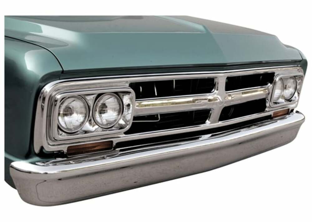 Fits 1969-1972 Chevrolet Blazer; "Smoothie" Front Bumper - Paintable FRT72SMP