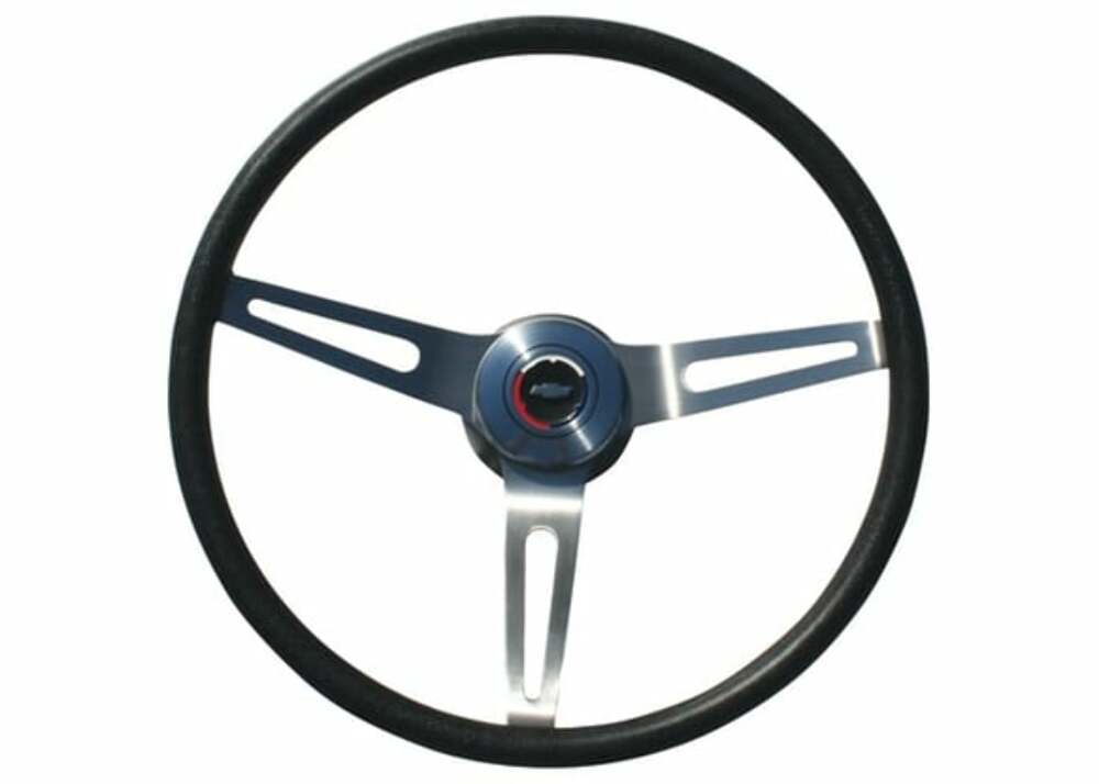 Fits 1969-1972 Chevrolet Blazer; "Sport" Steering Wheel Kit - Black STR00BK