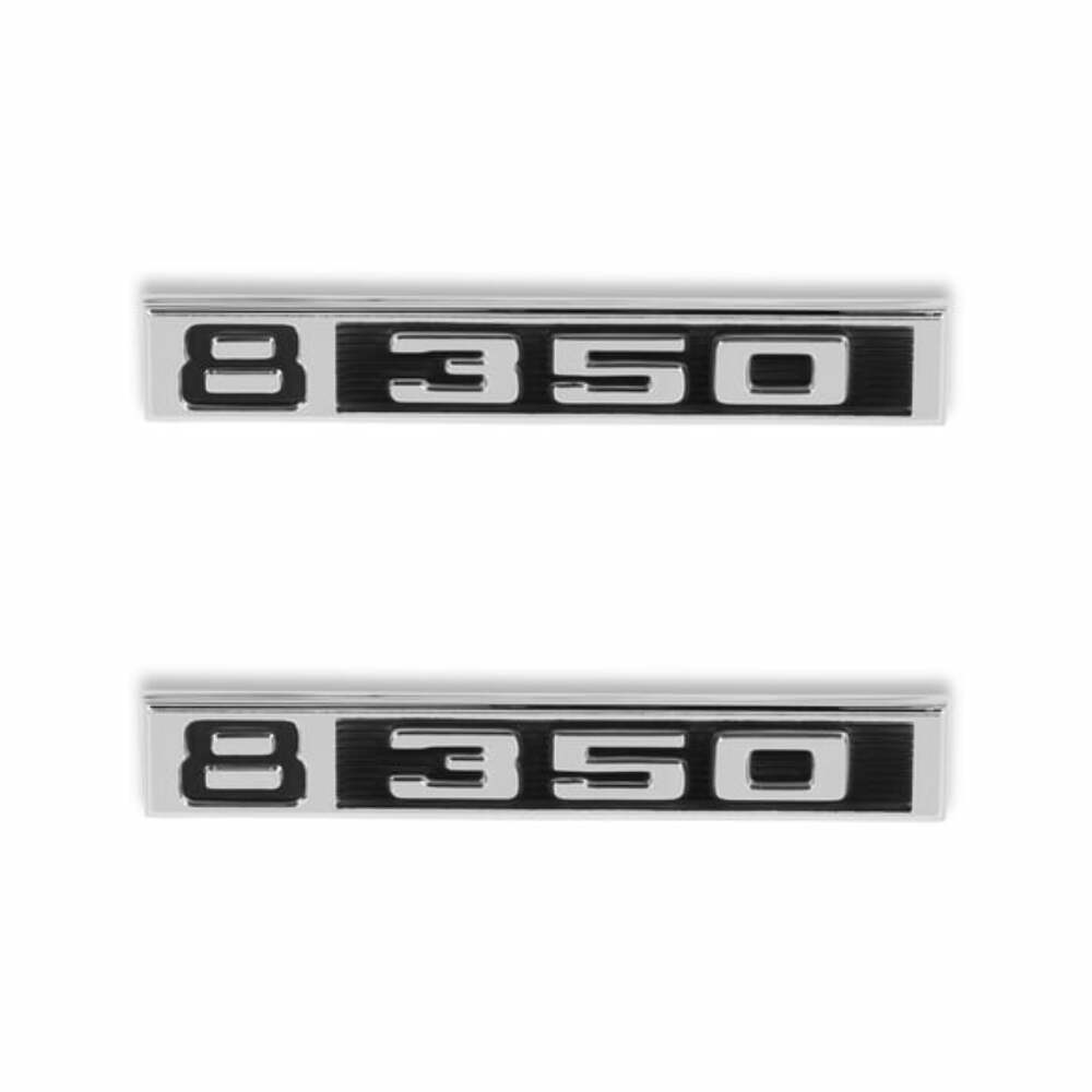 Fits 1969-1972 C/K Series Trucks; C/K Fender Badge Pair - 8/350 04-581