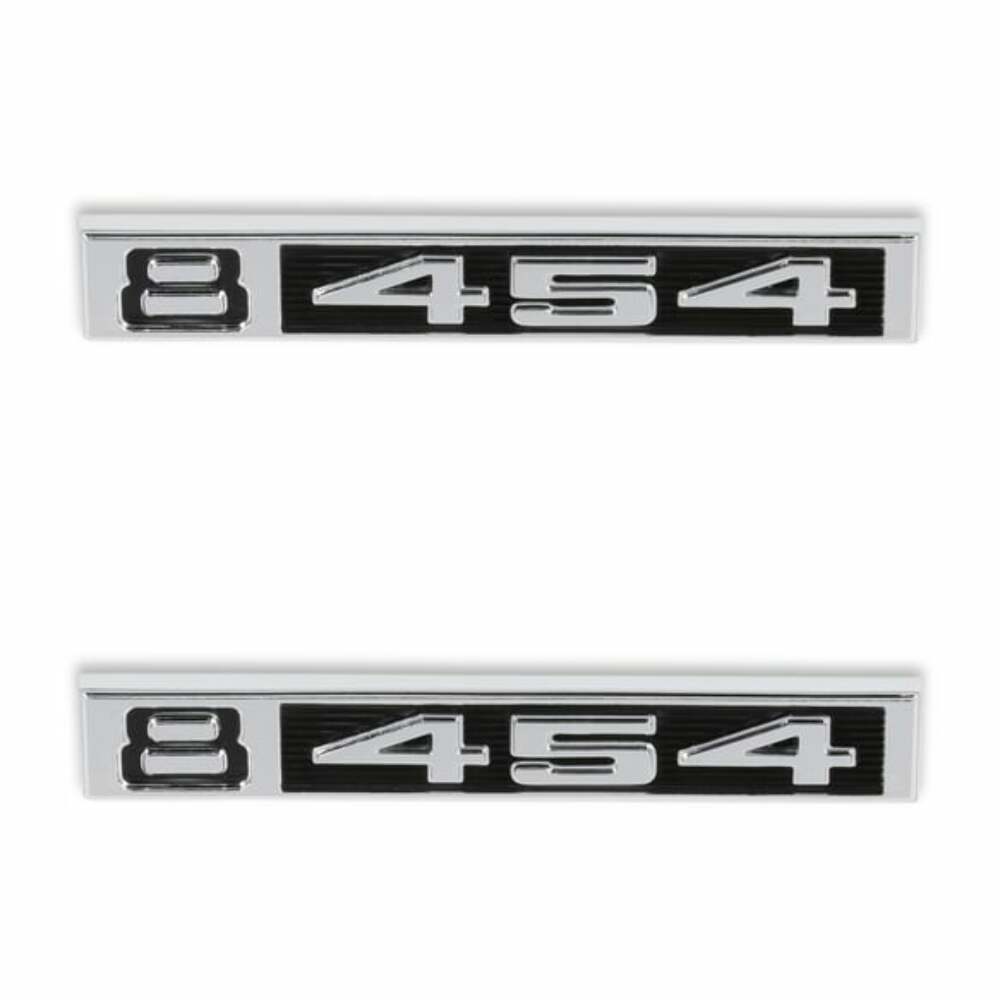 Fits 1969-1972 C/K Series Trucks; C/K Fender Badge Pair - 8/454 04-584