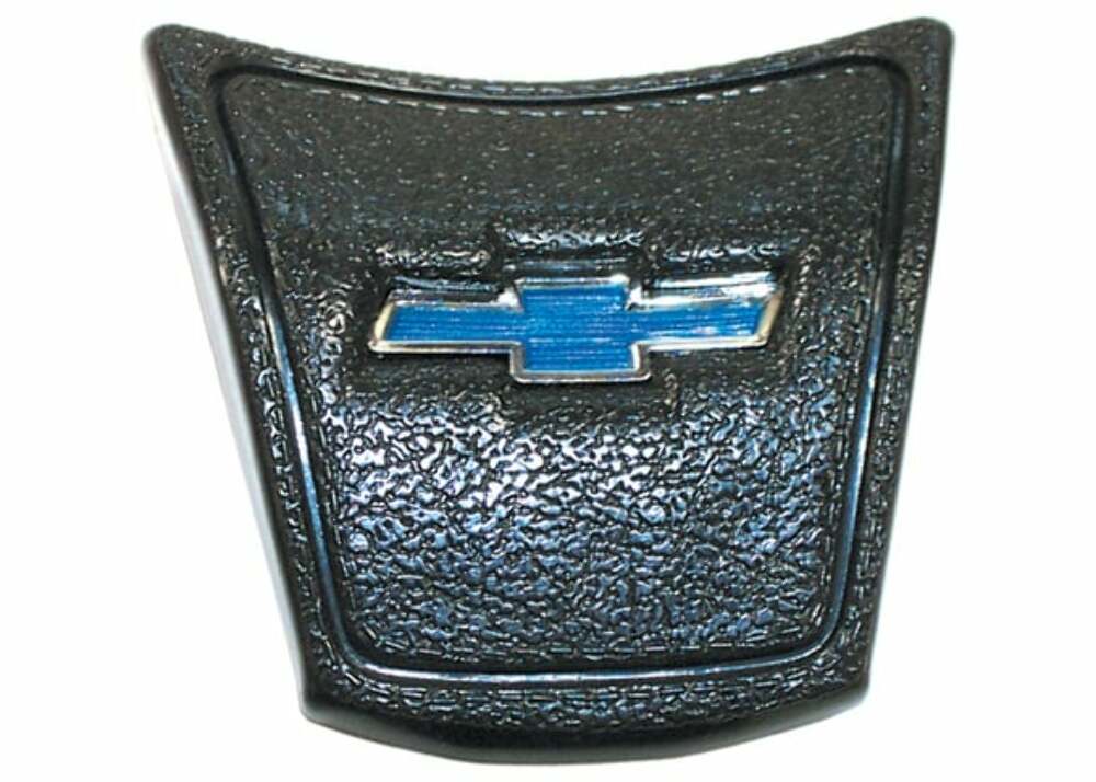 Fits 1969-72 Blazer Horn Button-Deluxe-Black-With Blue Bowtie HB10031BLACK