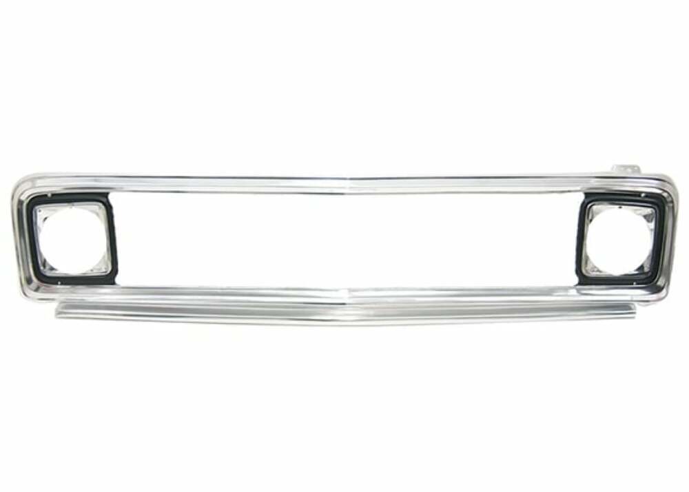 Fits 1971-1972 Chevrolet Blazer; Outer Grille - Aluminum OGR7172