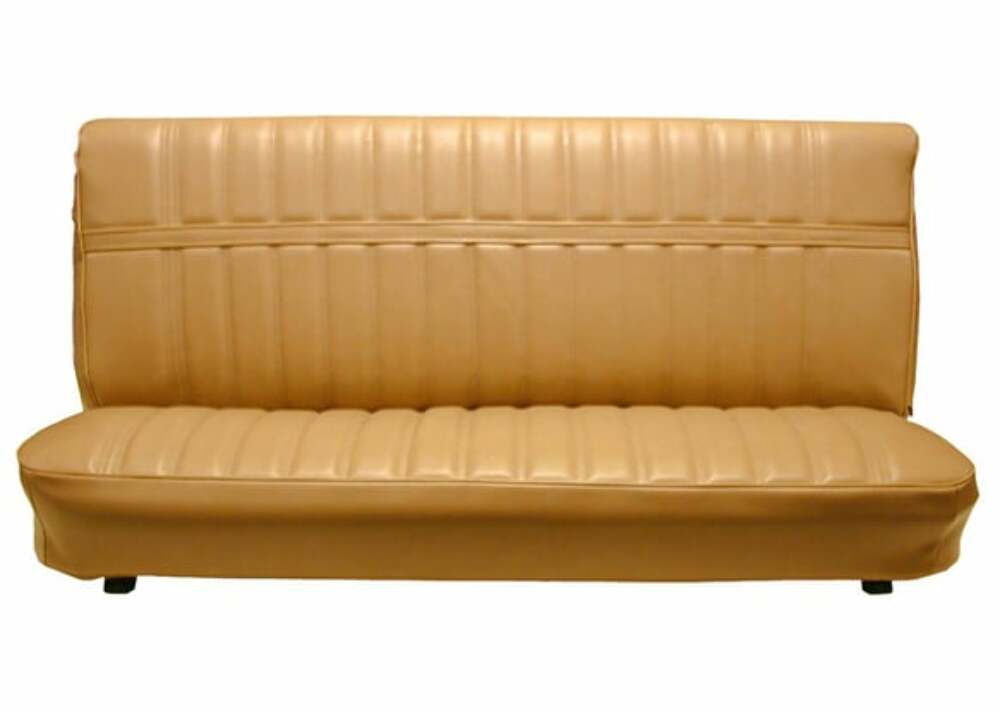 Fits 1978-1980 Chevrolet C10 Front Bench Seat Cover-Madrid Vinyl UP80V01DKSADDLE