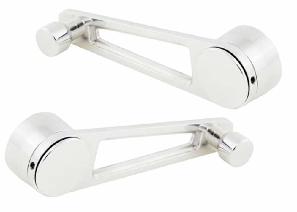 Fits 1987 Chevrolet Blazer; Billet Window Handle - Polished - Pair BWH87PL