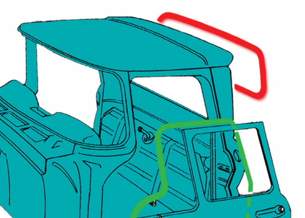 Fits 1987 Chevrolet Blazer; Rear Window Seal - Standard RWG87ST
