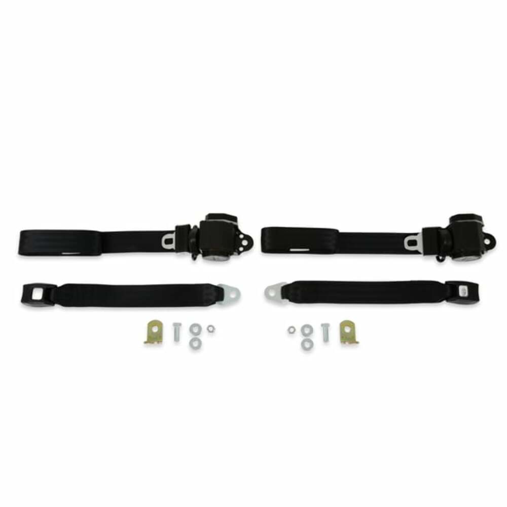 Fits 1987 Chevrolet Blazer; Seat Belt Kit - 3 Pt - Bench BELTKT6-1BK