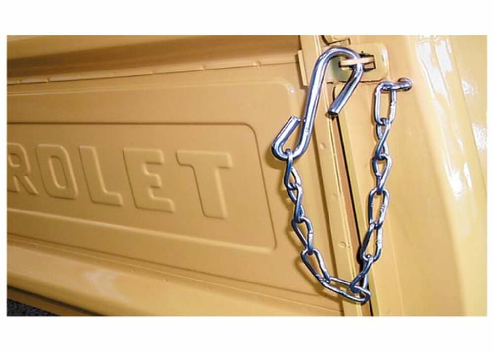 Fits 1987 Chevrolet Blazer; Tailgate Chains - Polished Stainless TGCH72P