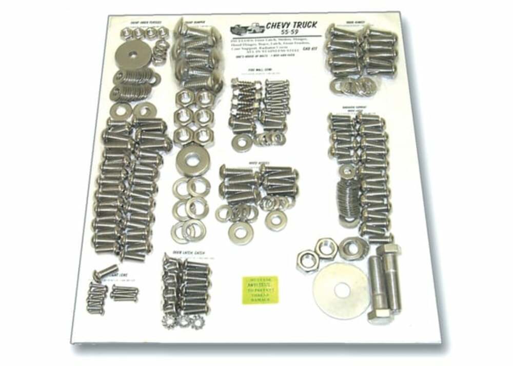 Fits 1988-1991 Chevrolet Blazer Cab Bolt Kit-Stainless Steel Hex Head CCBKHEX-87