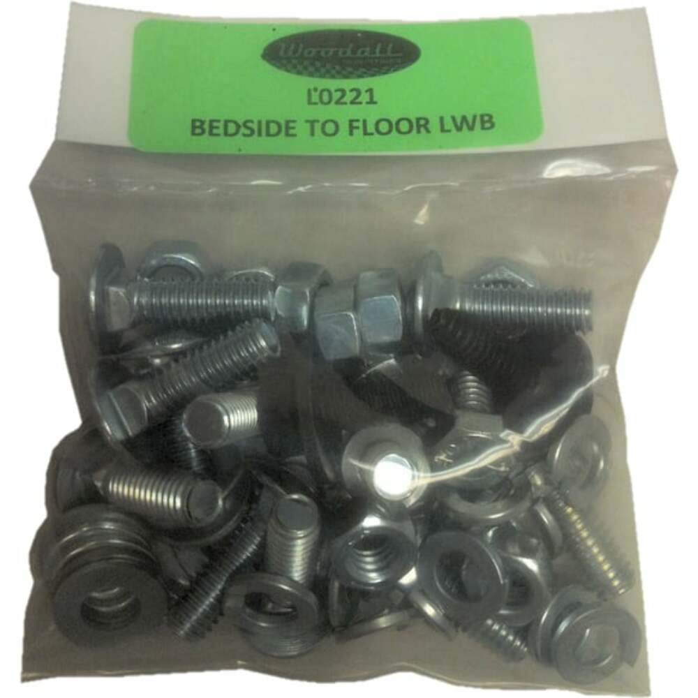 Fits 67-72 C/K Series Fleetside Longbed Bedside To Floor Bolt Kit-47pcs L0221-67