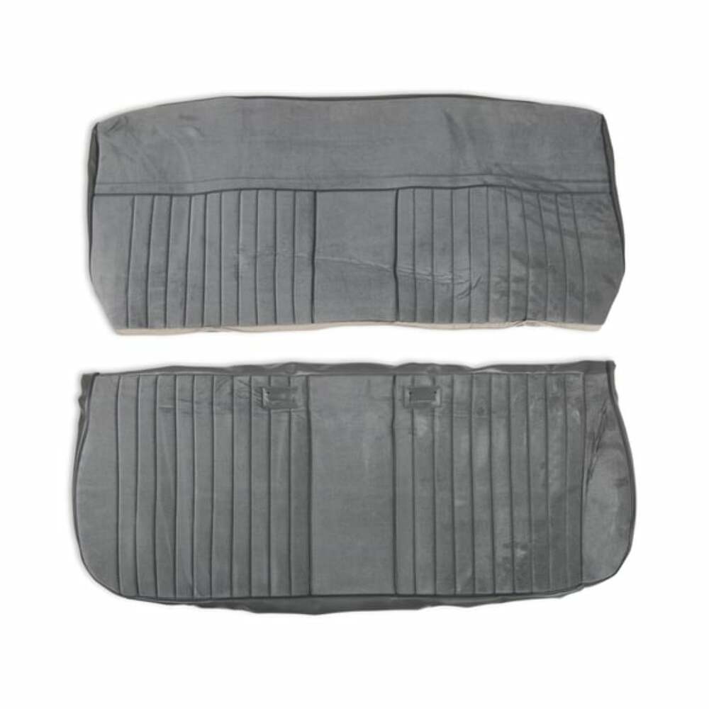 Fits 81-87 C/K Series Pickup Seat Upholstery-Deluxe Pleat-Grey/Charcoal 05-324
