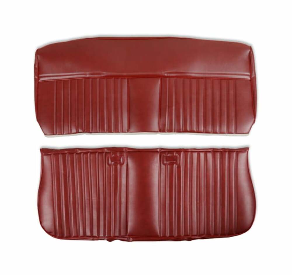 Fits 81-87 C/K Series Pickup Seat Upholstery-Deluxe Pleat Vinyl-Maroon 05-316