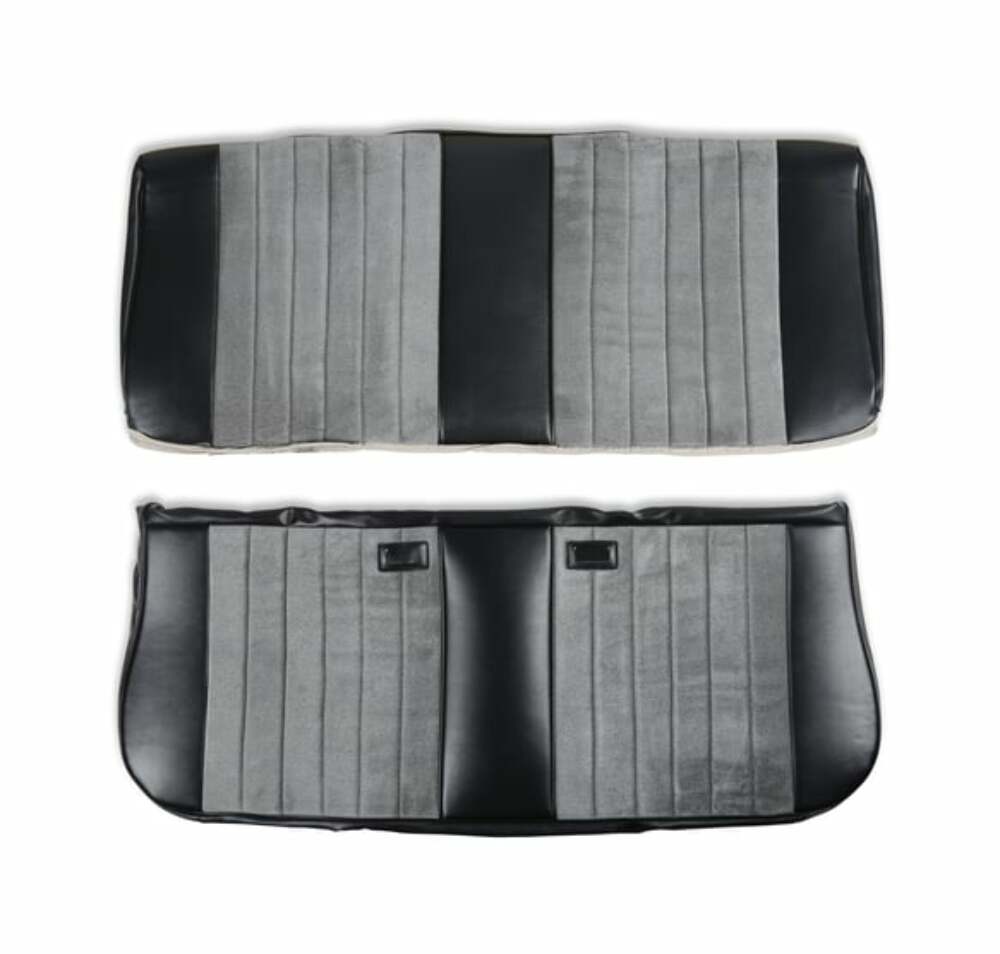 Fits 81-87 C/K Series Pickup Seat Upholstery-Standard Pleat-Black/Silver 05-310