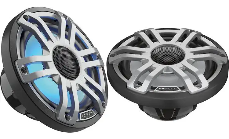 Hertz Marine HMX 6.5 S-LD 6-1/2" 2-way marine speakers with LED lighting
