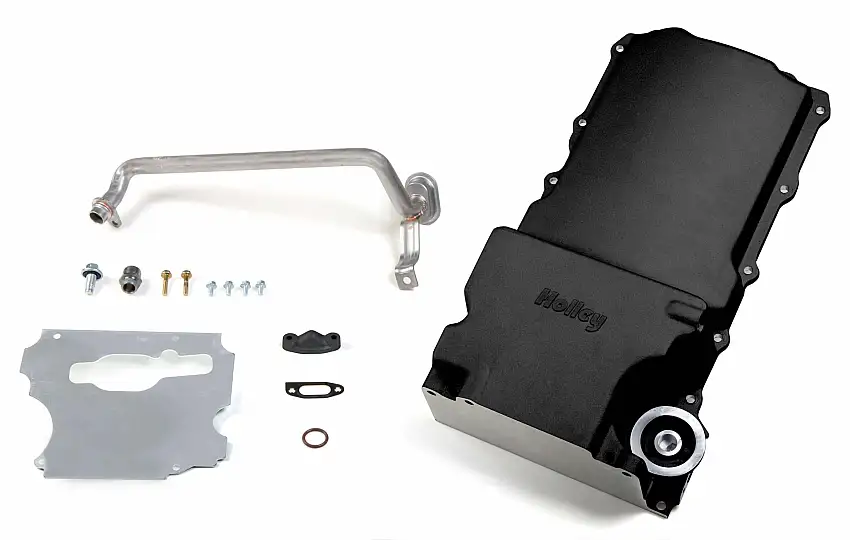 GM LS Swap Oil Pan CarbonBlack Ceramic 55-87 GM/Muscle Car/Classic/Truck 302-1BK