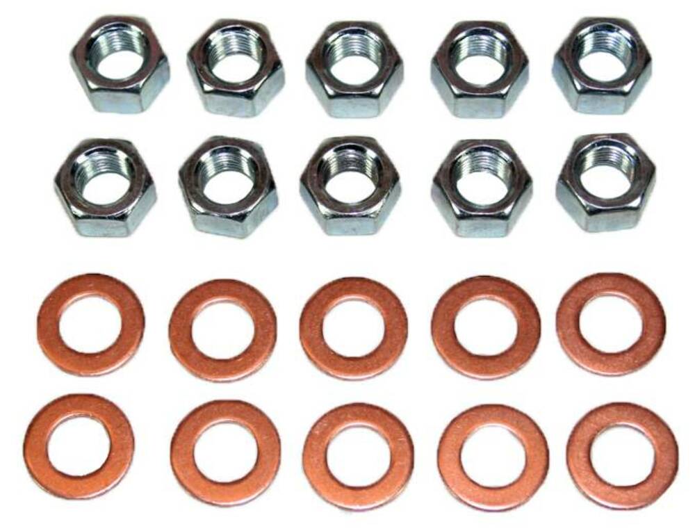 Fits 1955 - 64 Chevrolet Full Size and 1953-62 Corvette Rear End Housing Washer & Nut Kit HNK001