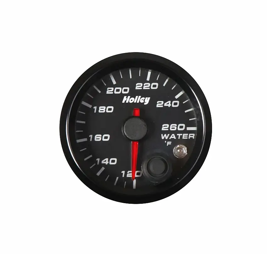 Holley Analog Style Water Temperature Gauge - 26-602
