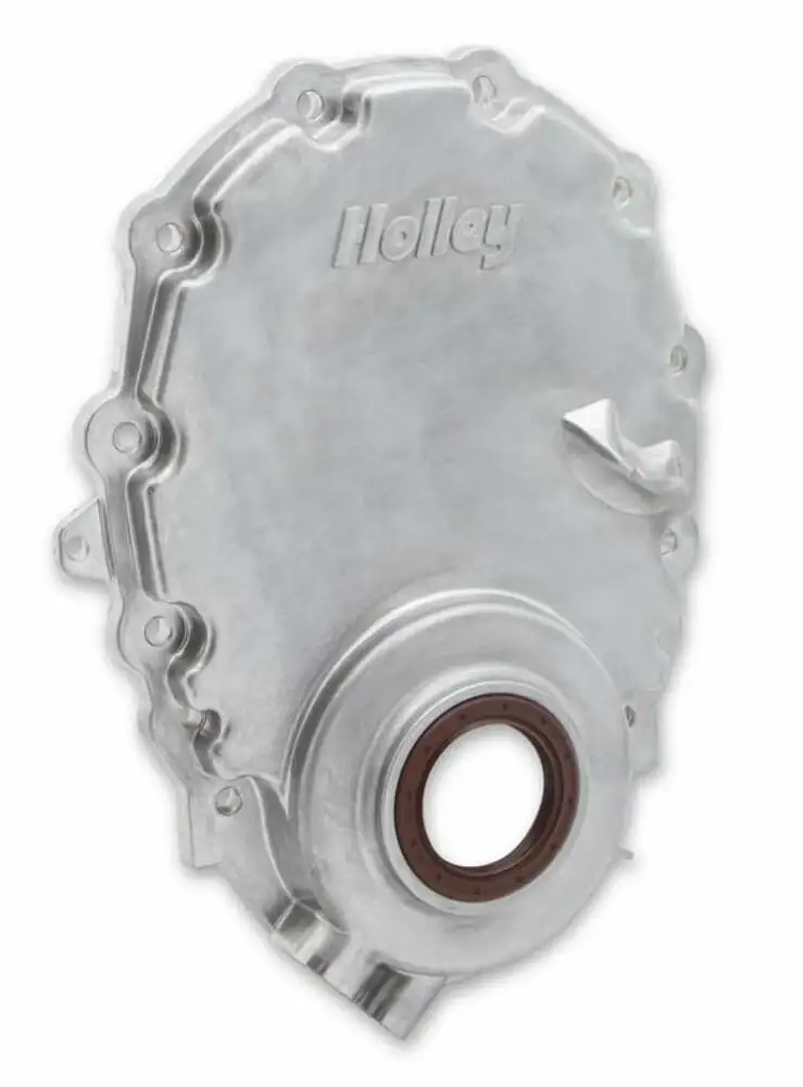 Holley Cast Aluminum Timing Chain Cover w/Crank Sensor Port 21-152