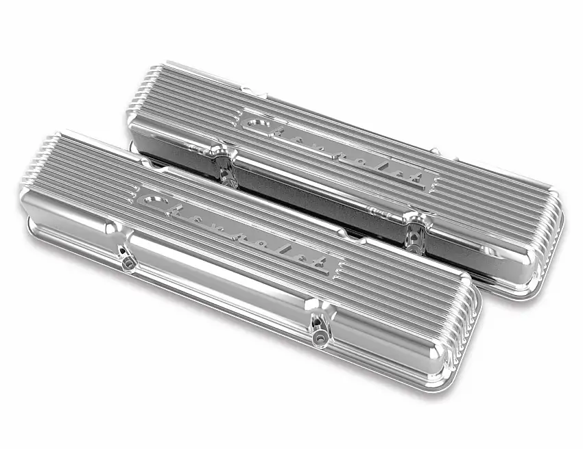 Holley GM Licensed Vintage Series SBC Valve Covers - 241-107