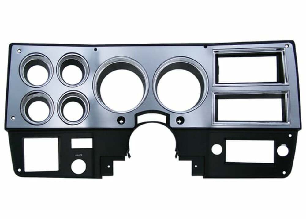 Fits 1988 Chevrolet Blazer; Instrument Bezel Trim - Brushed Aluminum INST8BZ