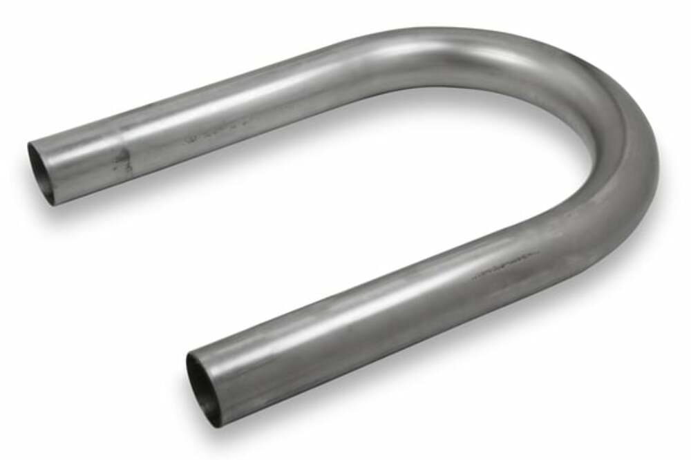 Mild Steel,180 degree bend, Tube Size 2 1/4" OD, 16 Gauge Hooker U-Bend 12360HKR