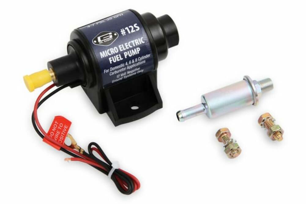 Electric Fuel Pump Mr. Gasket 12S 35 GPH 4-7psi SBC BBC SBF BBF Chevy Ford