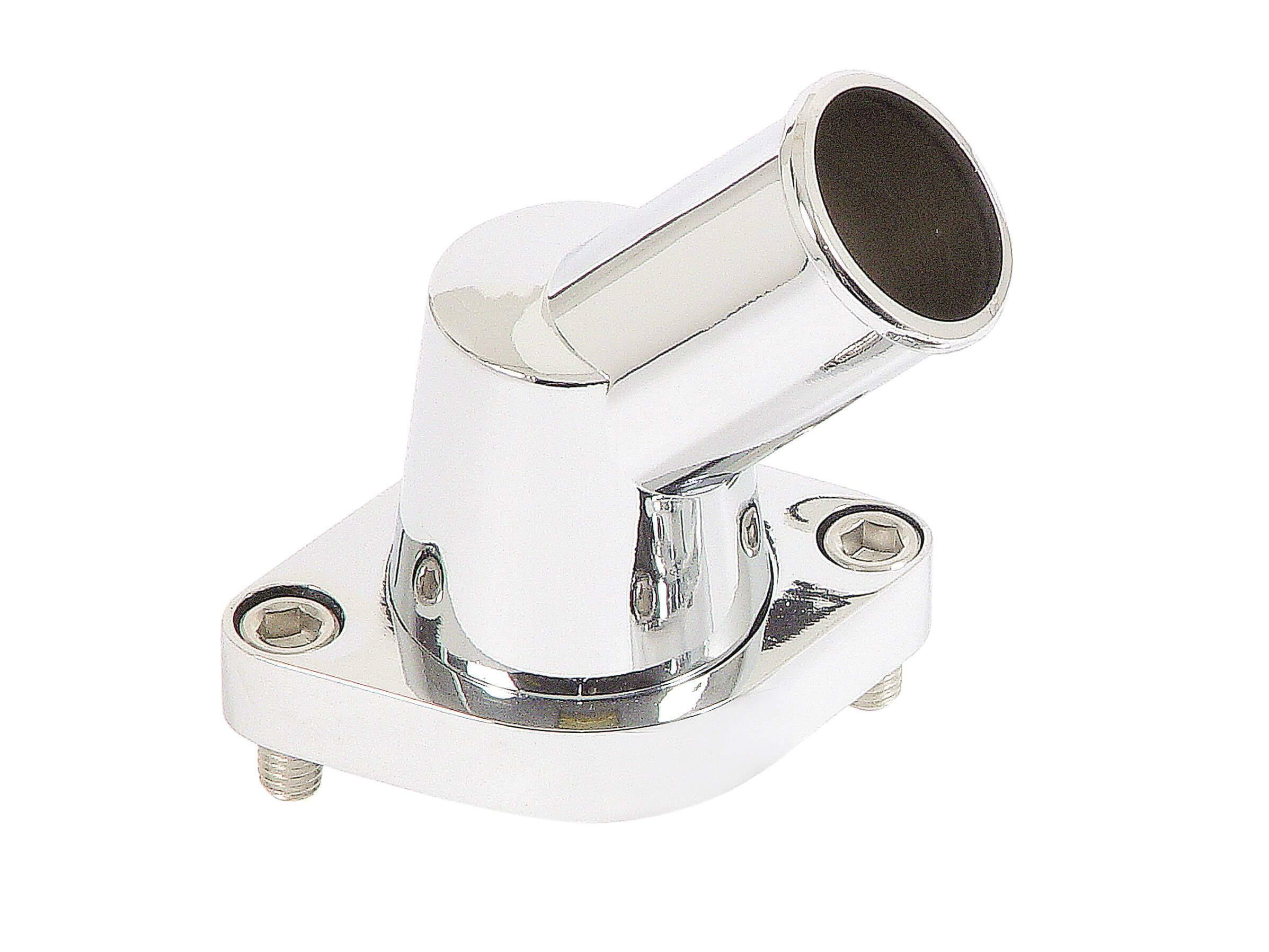 Mr. Gasket 9141G Mr. Gasket O-ring Style Chrome Water Neck - 45 degree