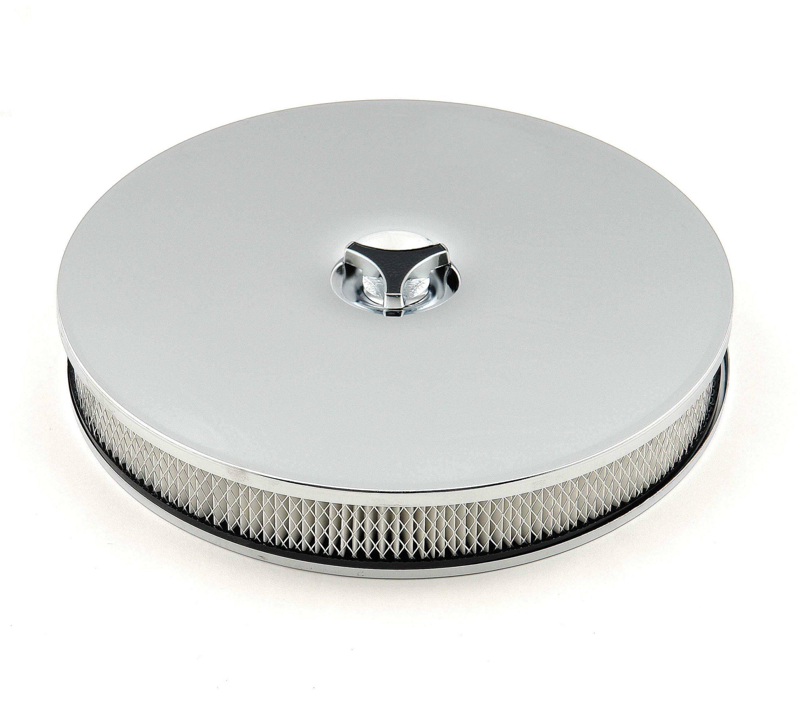 Mr. Gasket Air Cleaner - Low Mount - Chrome - 4339
