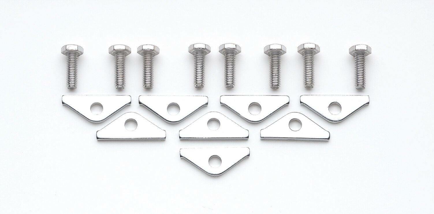 Mr. Gasket Chrome Valve Covers Clamps & Bolts - Chrome - 9887